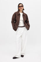 SUEDE ZIP JACKET
