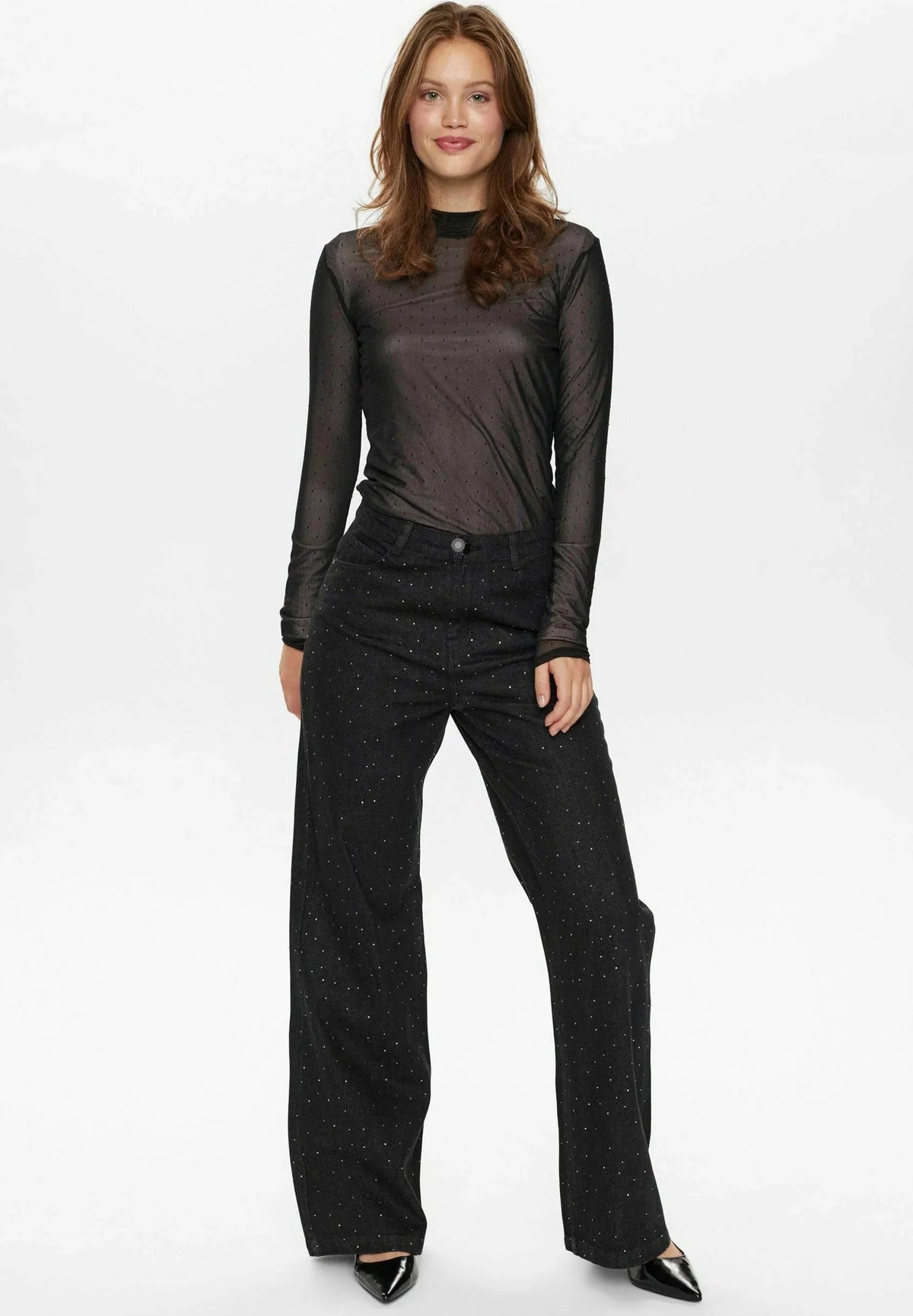 Holly Relaxed Glitter Jeans | Amari Sydney