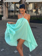 Sienna Flowy Halter Mini Dress | Amari Sydney