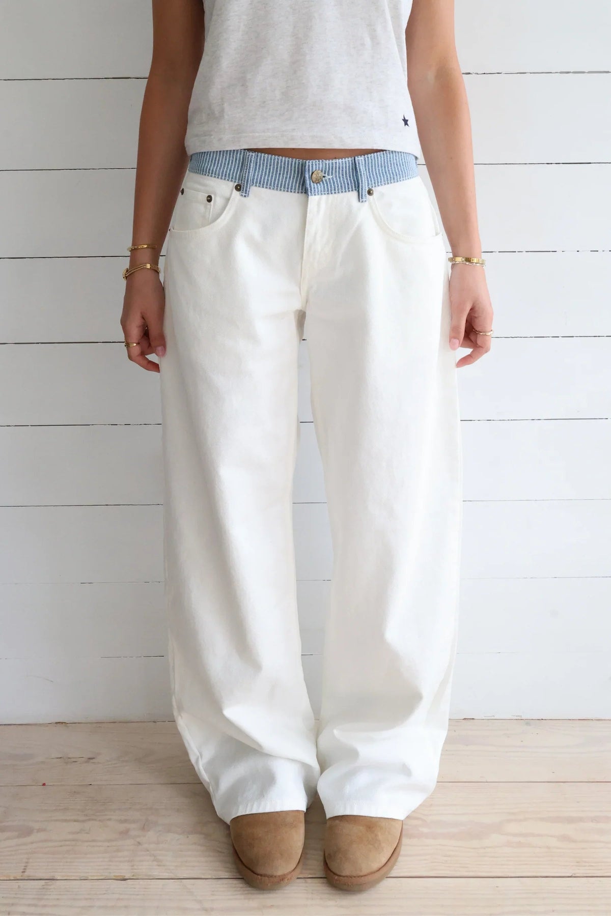 Milly Striped Relaxed Jeans | Amari Sydney