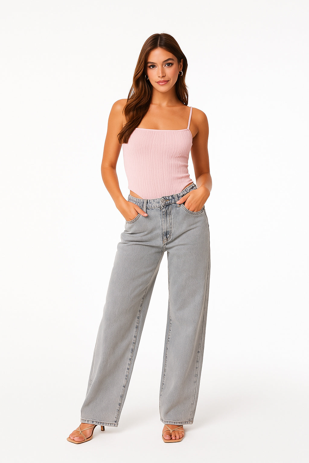 Elisa Relaxed Bow Jeans | Amari Sydney