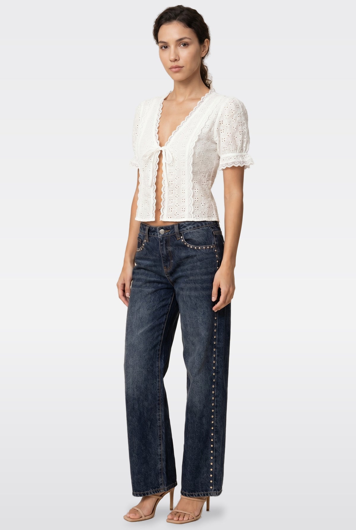 CLEMENTINE LACE TIE TOP | Amari Sydney