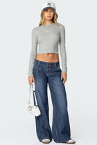 Angel Striped Low Rise Jeans | Amari Sydney