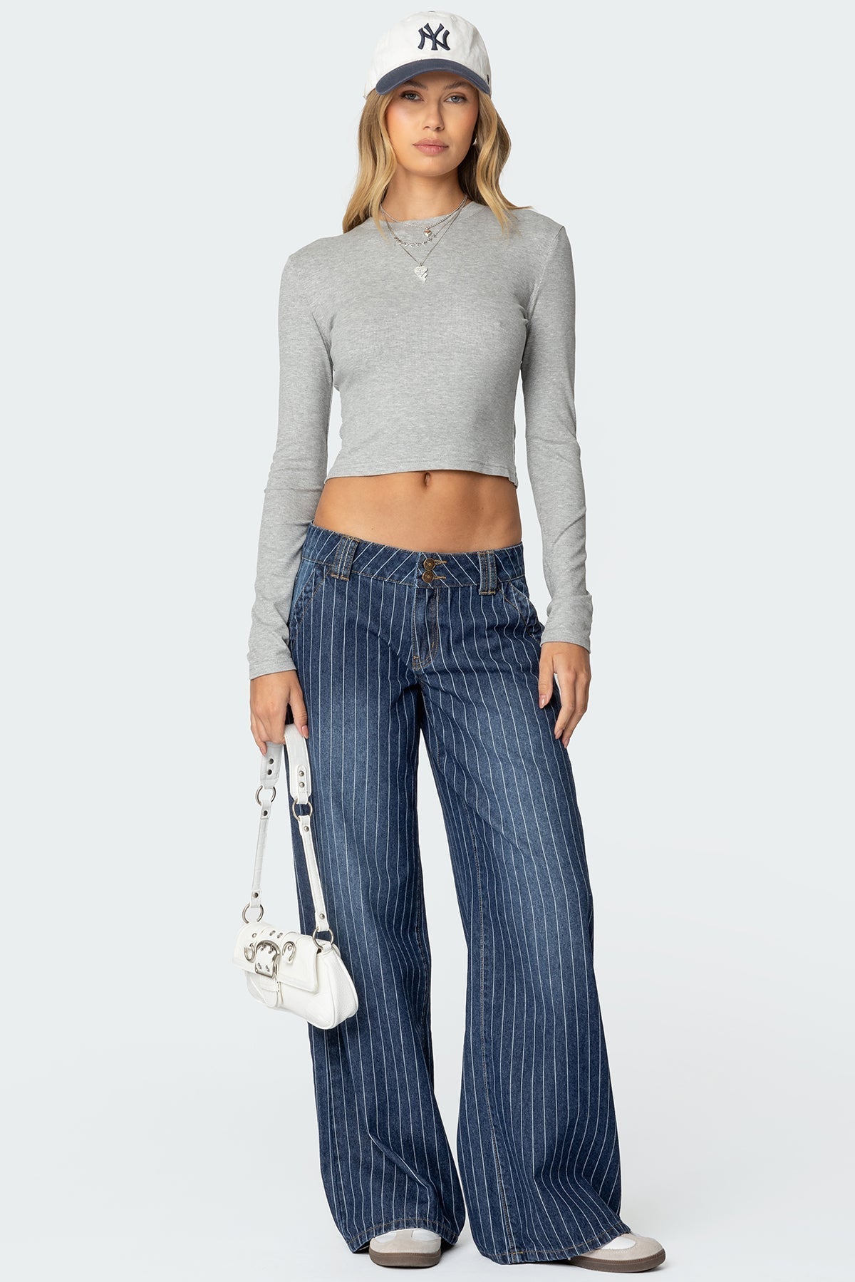 Angel Striped Low Rise Jeans | Amari Sydney