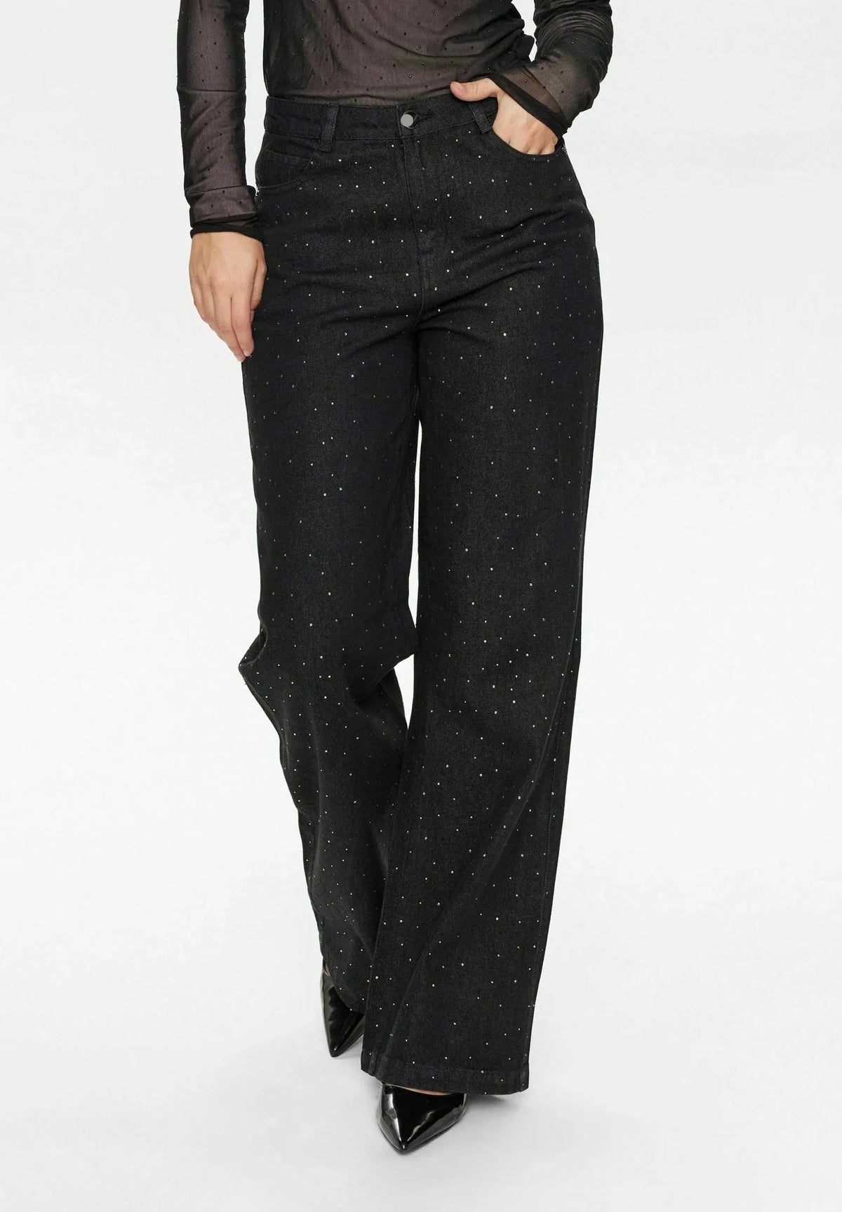 Holly Relaxed Glitter Jeans | Amari Sydney