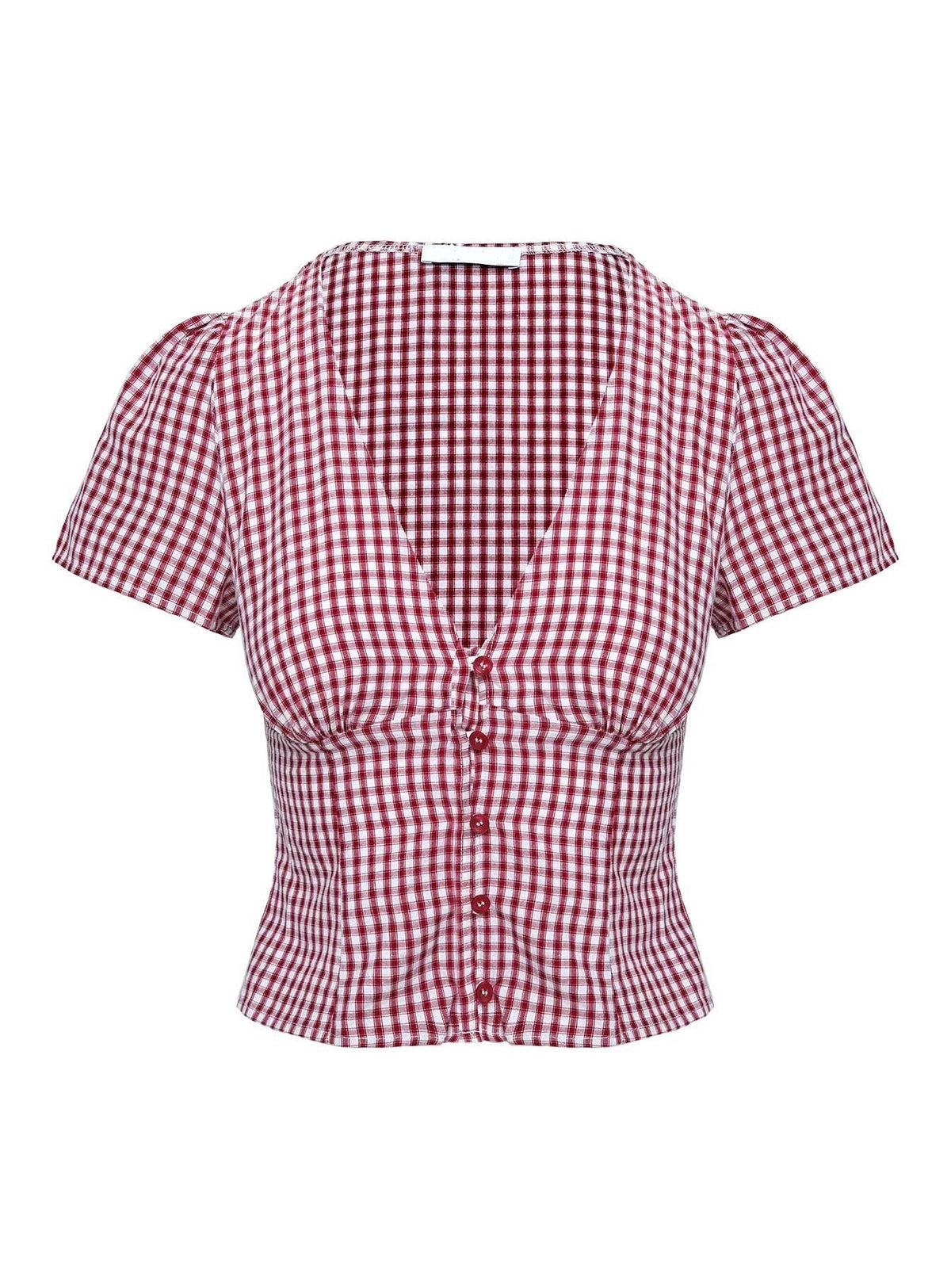 HONEY RED GINGHAM TOP | Amari Sydney
