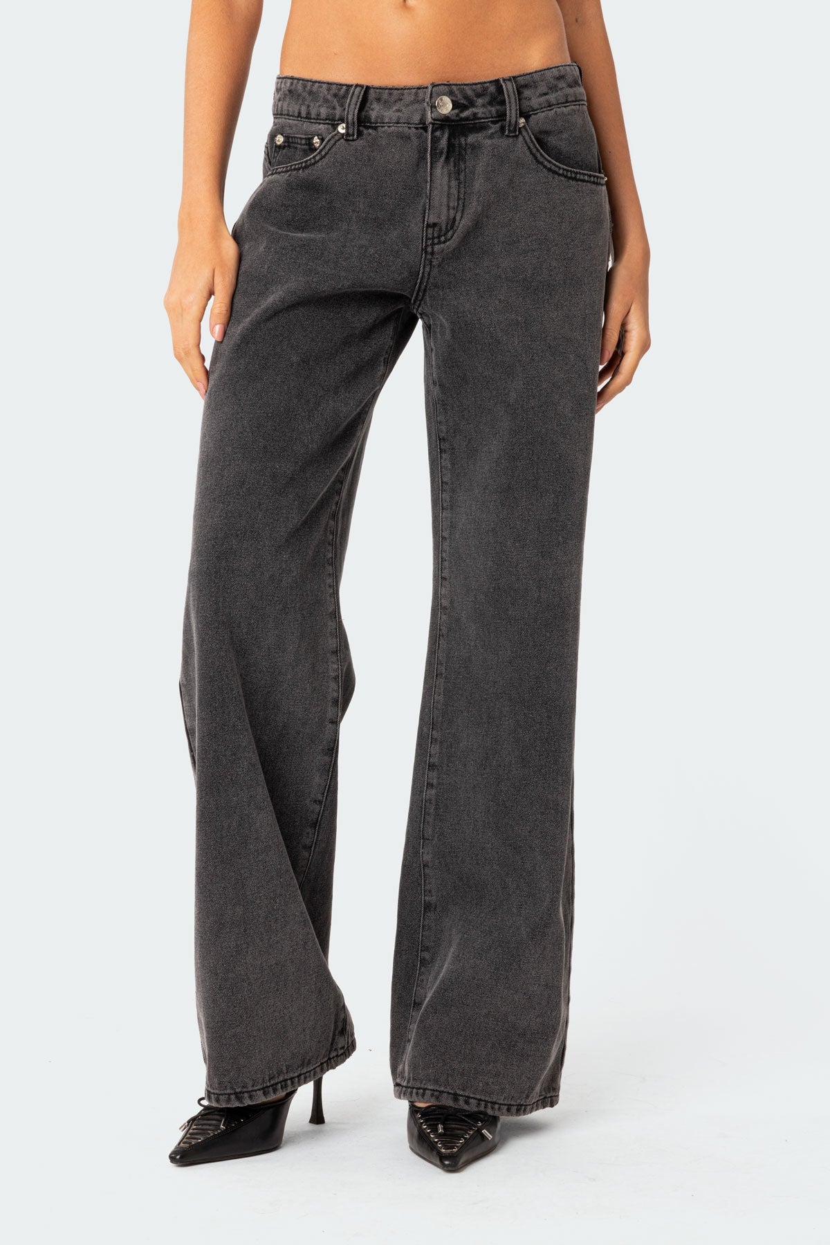 Raelynn Washed Low Rise Jeans | Amari Sydney