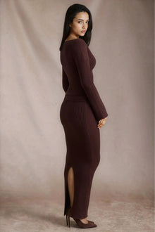 Anise Ribbed Maxi Skirt Set | Amari Sydney