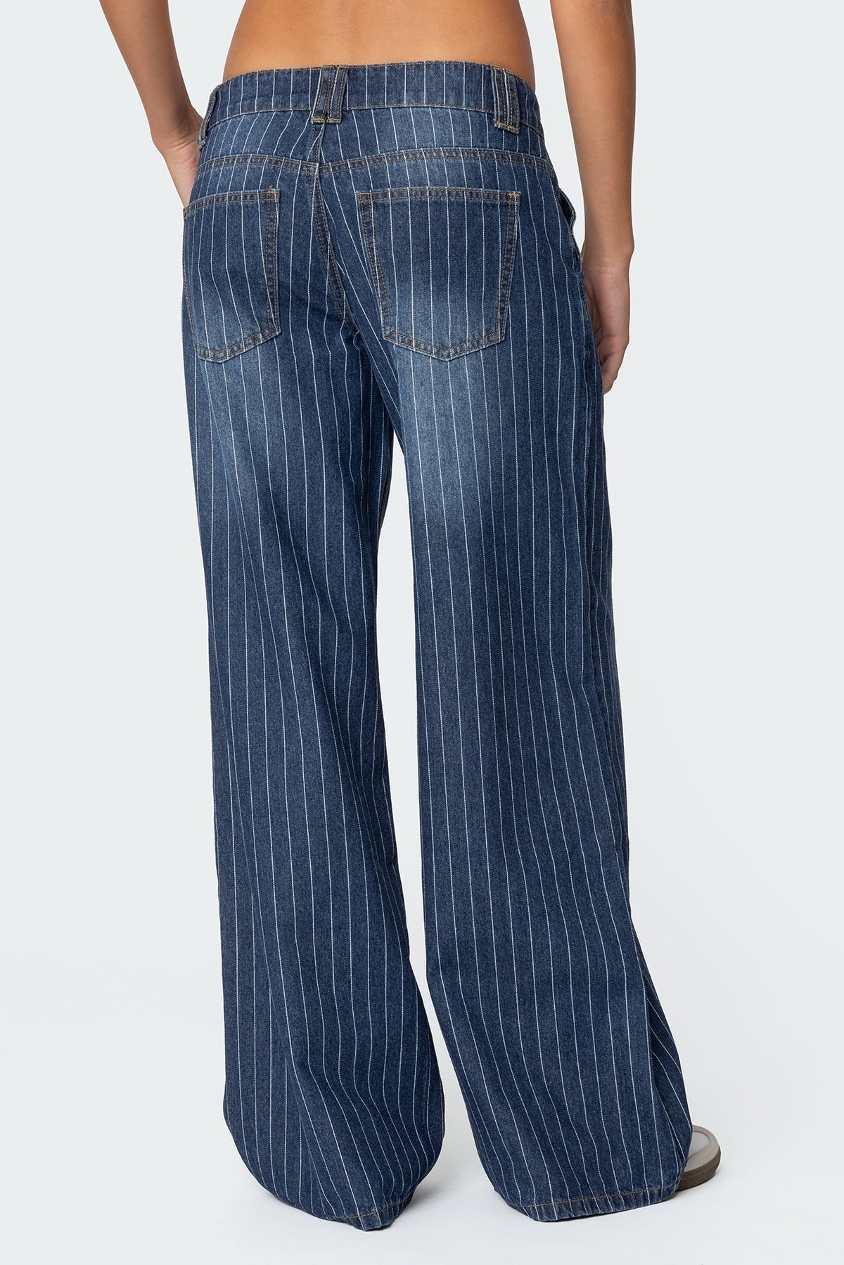 Angel Striped Low Rise Jeans | Amari Sydney