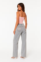 Elisa Relaxed Bow Jeans | Amari Sydney