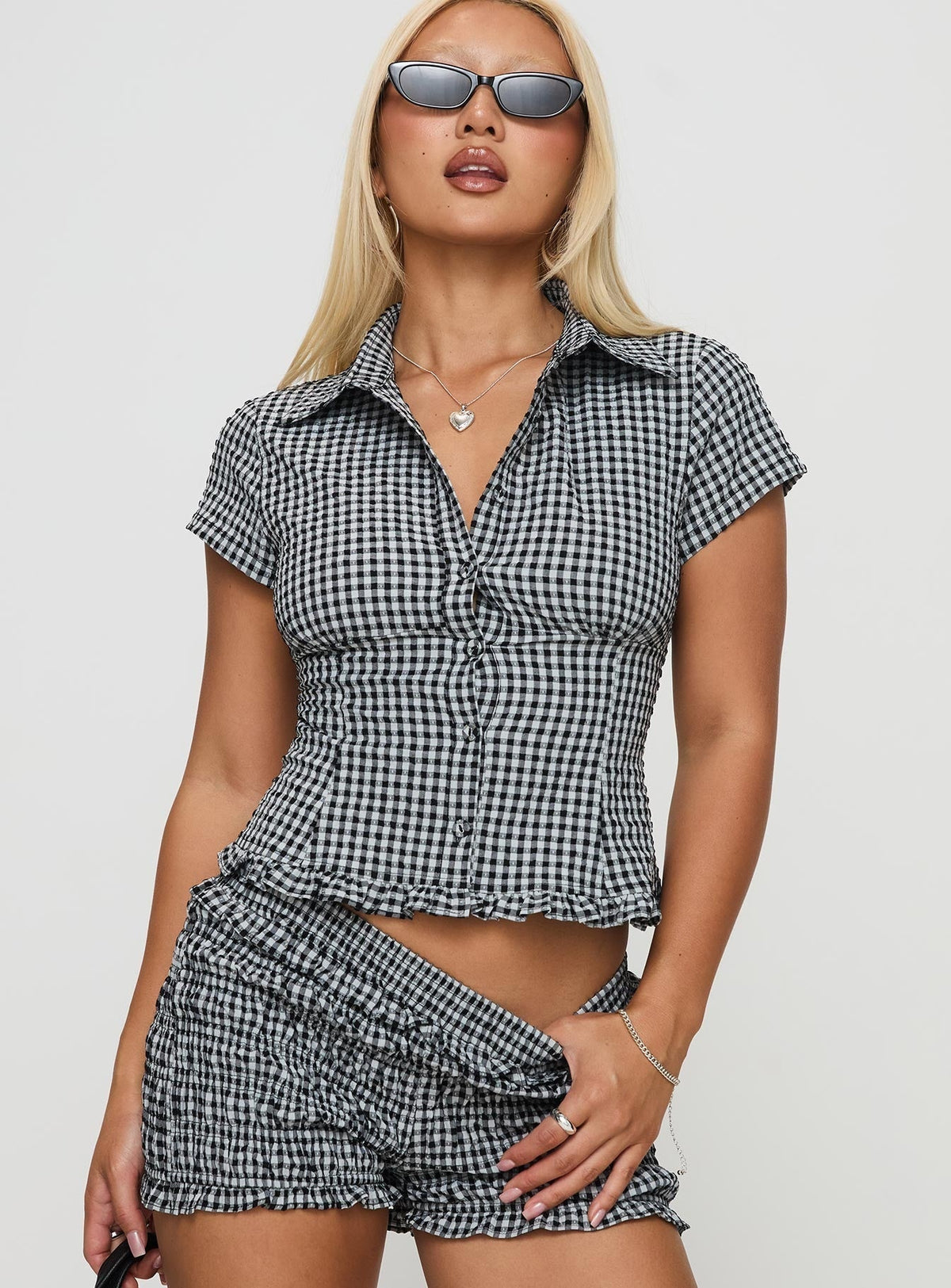 LISA GINGHAM BLOUSE | Amari Sydney