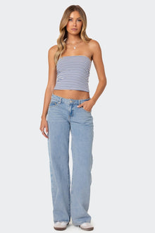 Raelynn Washed Low Rise Jeans | Amari Sydney
