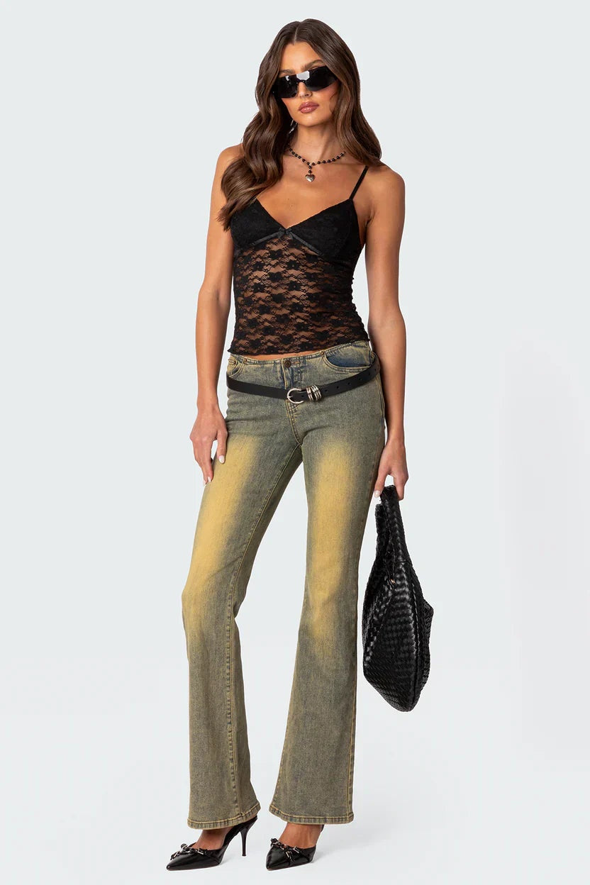 AZALEA SHEER LACE TOP | Amari Sydney