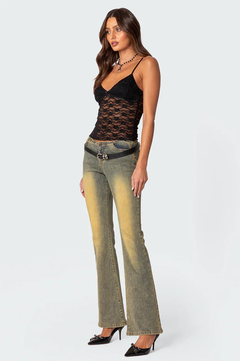 AZALEA SHEER LACE TOP | Amari Sydney