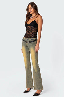 AZALEA SHEER LACE TOP | Amari Sydney