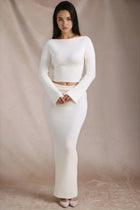 Anise Ribbed Maxi Skirt Set | Amari Sydney