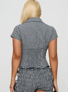 LISA GINGHAM BLOUSE | Amari Sydney