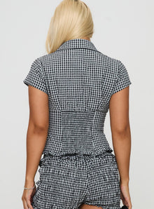 LISA GINGHAM BLOUSE | Amari Sydney