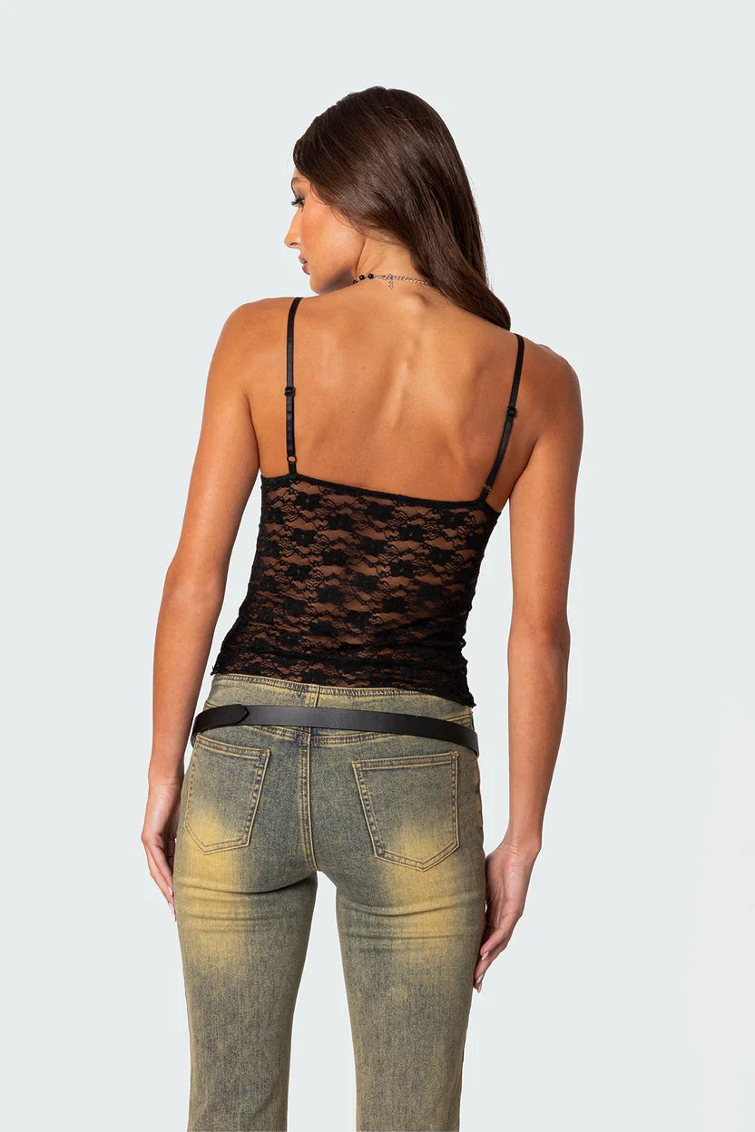 AZALEA SHEER LACE TOP | Amari Sydney