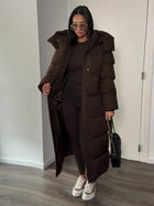 Women's Hooded Long Puffer Coat