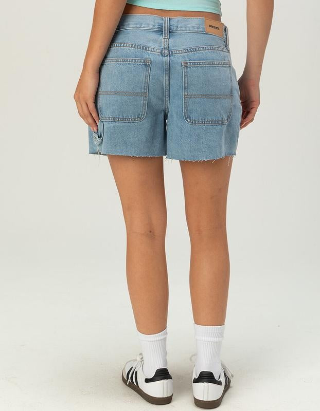 The Amari Baggy Denim Shorts - Back Pockets & Carpenter Utility Loop | Amari Sydney