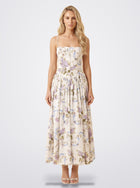 The Florence Floral Corset Maxi Dress in Garden Bloom | Amari Sydney
