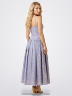 The Florence Floral Corset Maxi Dress in Midnight Floral | Amari Sydney
