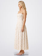The Florence Floral Corset Maxi Dress in Whisper Floral | Amari Sydney